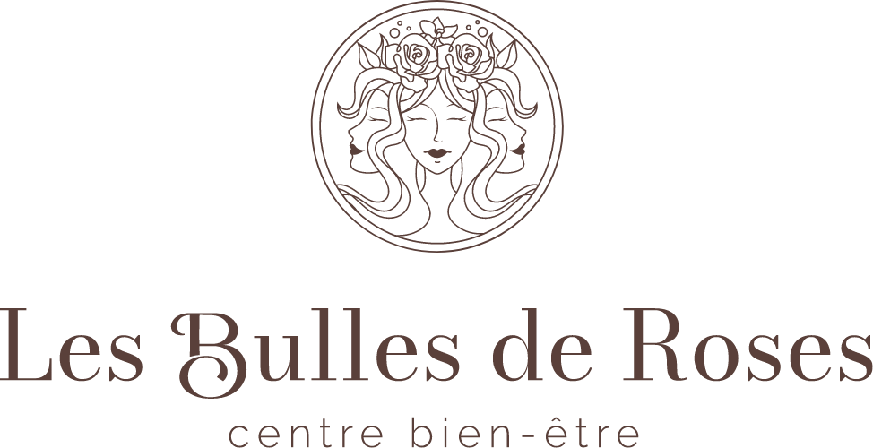 création logo principal pour le centre de bien-être les bulles de rose