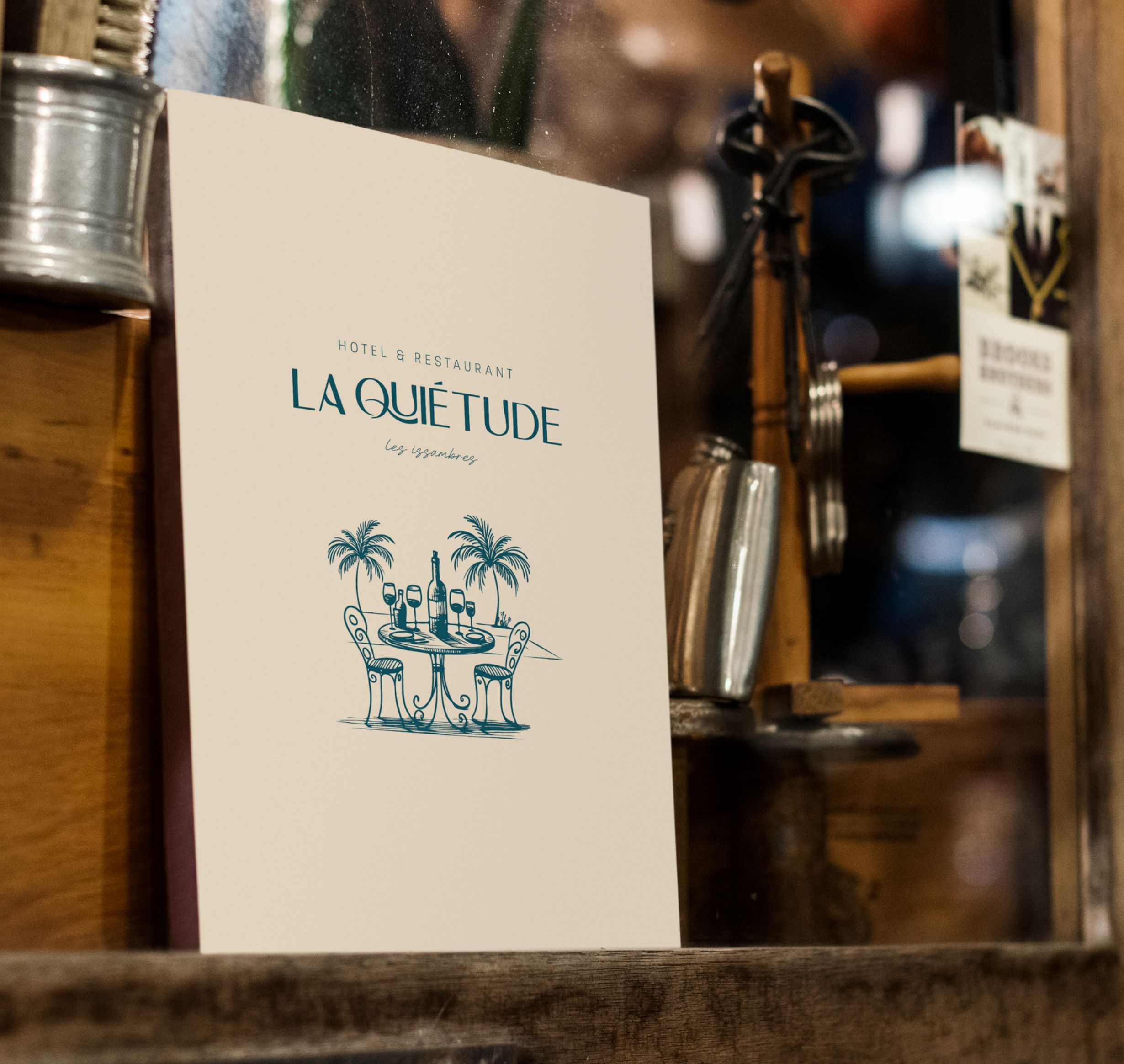 mockup carte restaurant la quiétude les Issambres